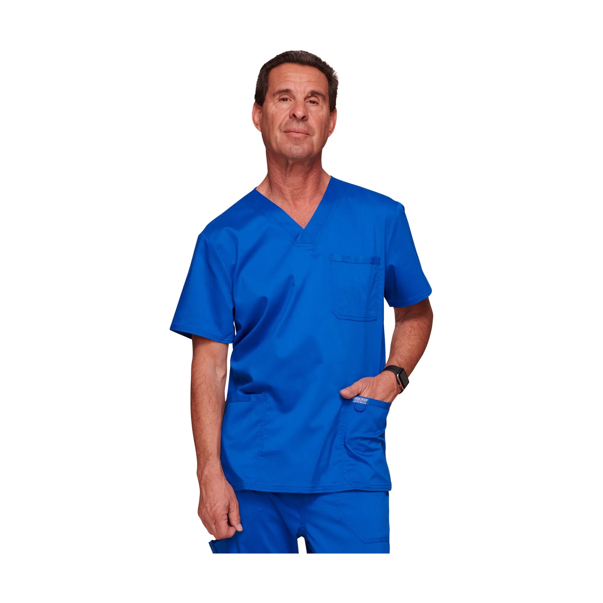 Lourdes - Tunique col V - Homme - Cherokee Cherokee Authentic Workwear Bleu-Roi-3XL