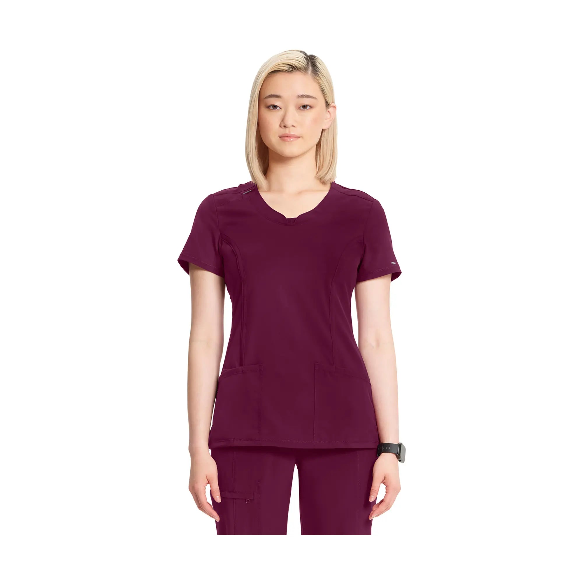 Lyon - Tunique à col rond - Femme - Cherokee Cherokee Medical Uniforms Bordeaux-3XL