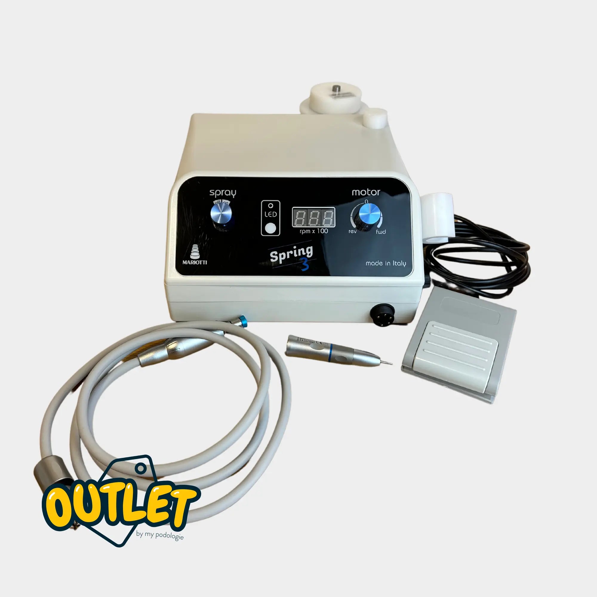 Micromoteur à Spray Spring3E + Pièce à main (MD.SO) - Expert by My Podologie // Reconditionné Expert