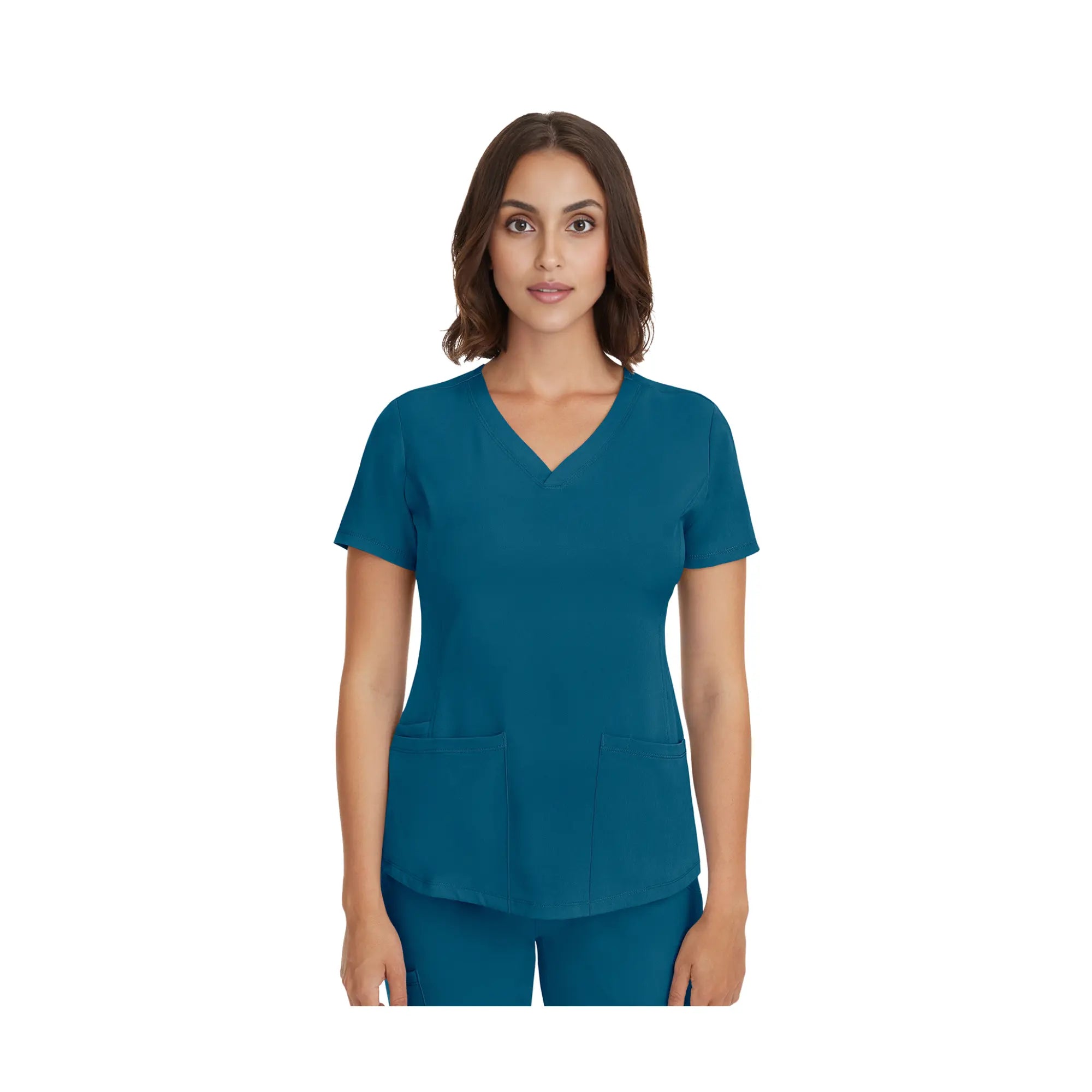 Monique - Tunique médicale - Col V - Femme - Healing Hands - 1 Healing Hands Bleu Canard / 3XL