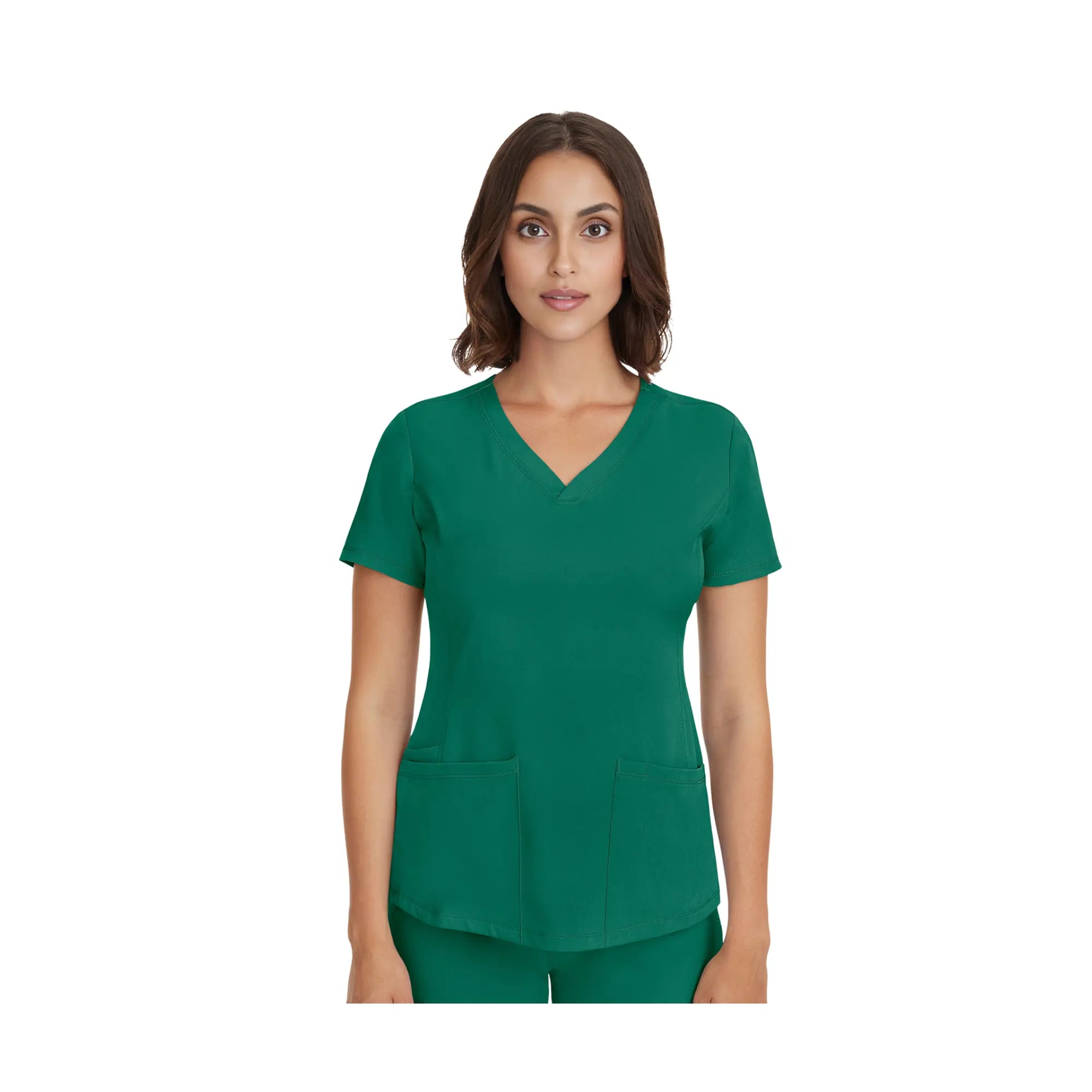 Monique - Tunique médicale - Col V - Femme - Healing Hands - 1 Healing Hands Vert Chasseur / 3XL