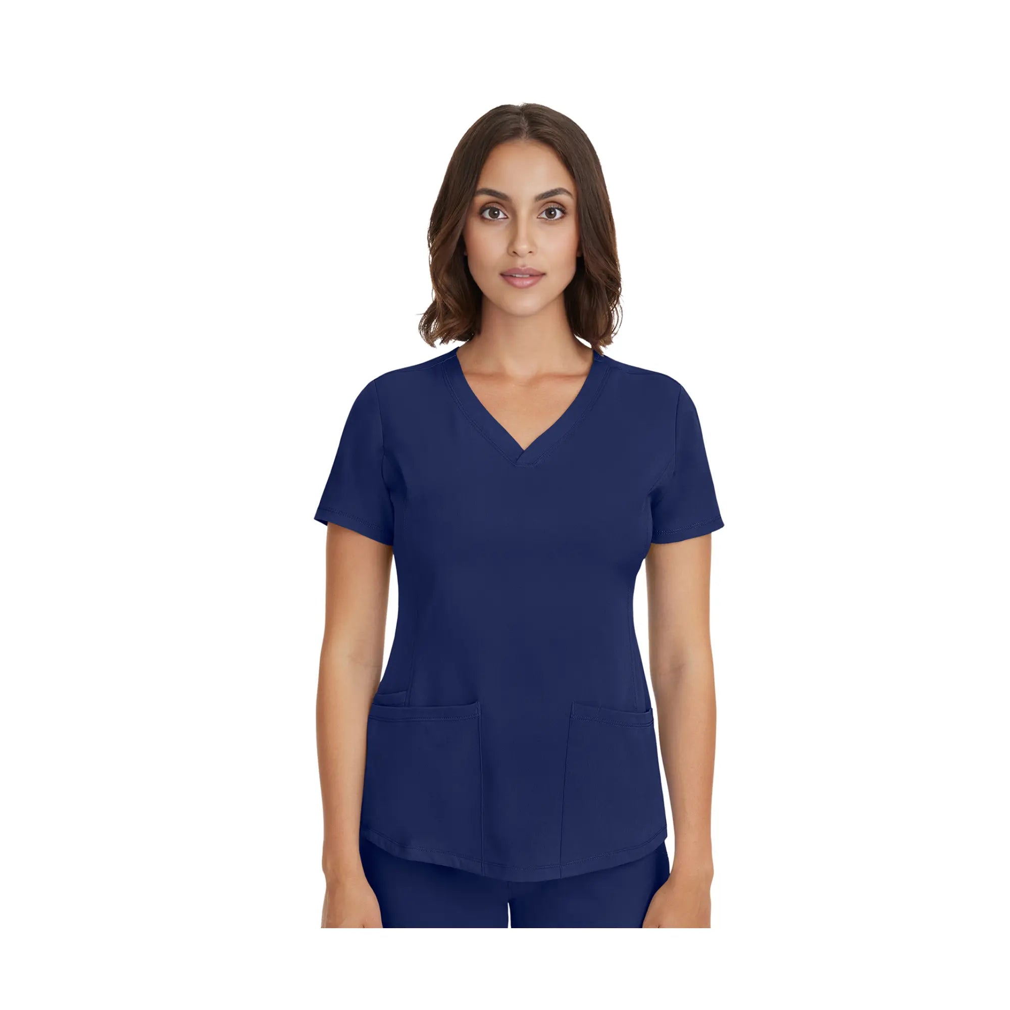 Monique - Tunique médicale - Col V - Femme - Healing Hands - 1 Healing Hands Bleu Marine / 3XL