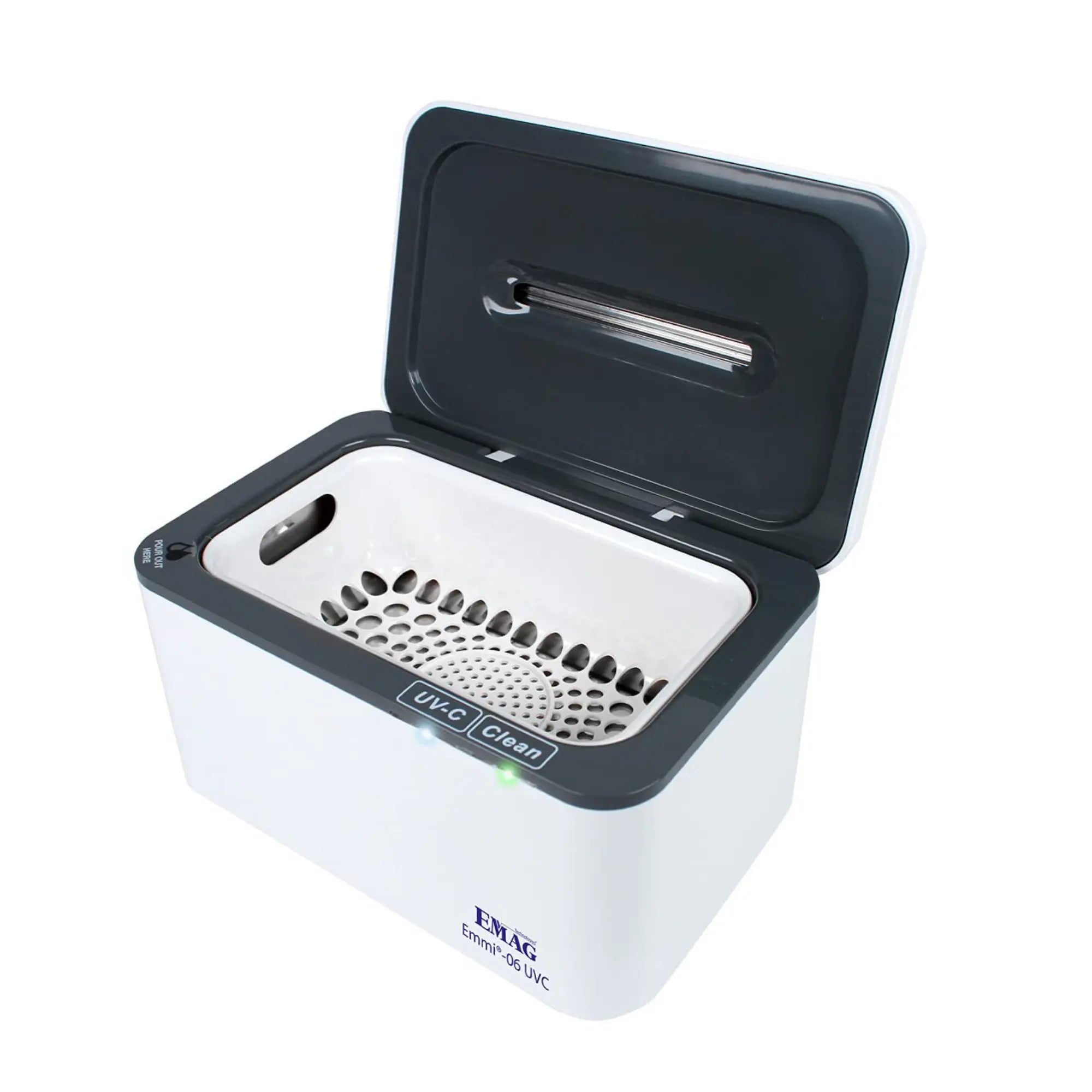 Nettoyeur à ultrason 0.65L avec cuve en inox Emmi-06 UVC