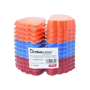 Orthocase - 12 boites de rangement pour orthoplasties en silicone Fresco Podologia