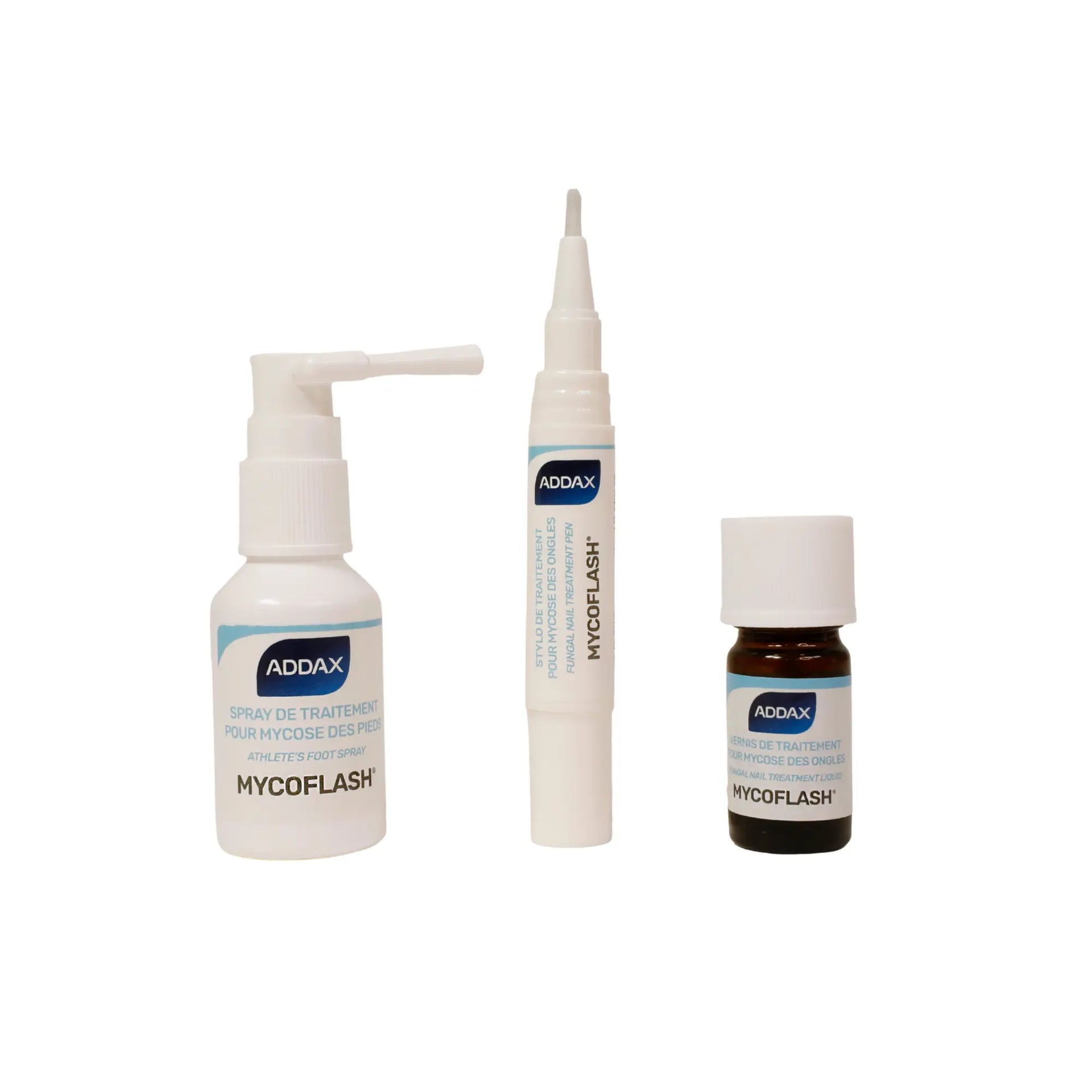Pack Traitement Mycose - Vernis, Stylo et Spray - Laboratoire Addax Laboratoire Addax