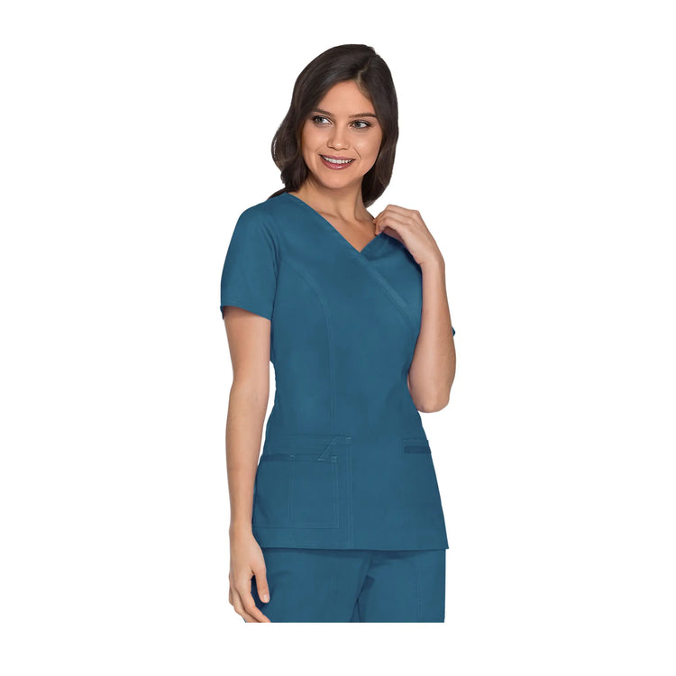 Pau - Tunique cache-cœur col V - Femme - Cherokee Cherokee Authentic Workwear