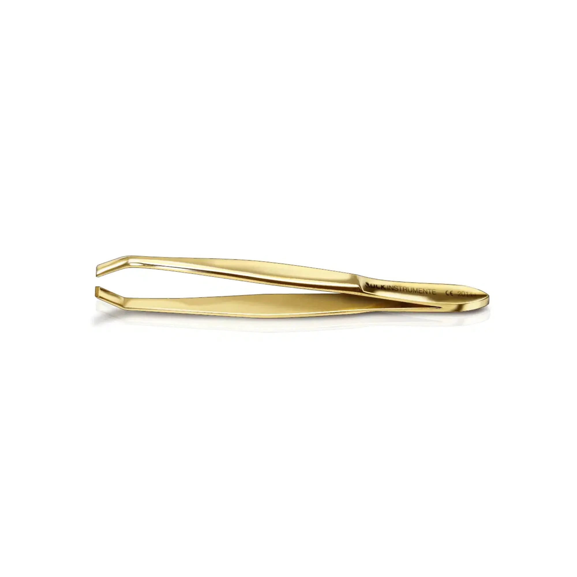 Pince à épiler dorée - Longueur : 9,5 cm - Tranchant : 3 mm - Ruck Ruck