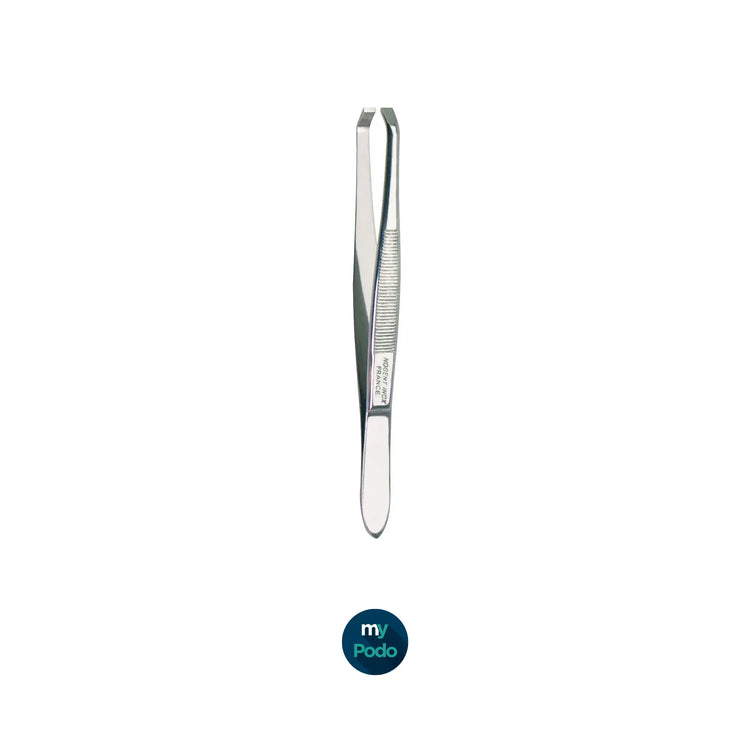 Pince à épiler forme crabe - Longueur : 9 cm - Inox brillant My Podologie