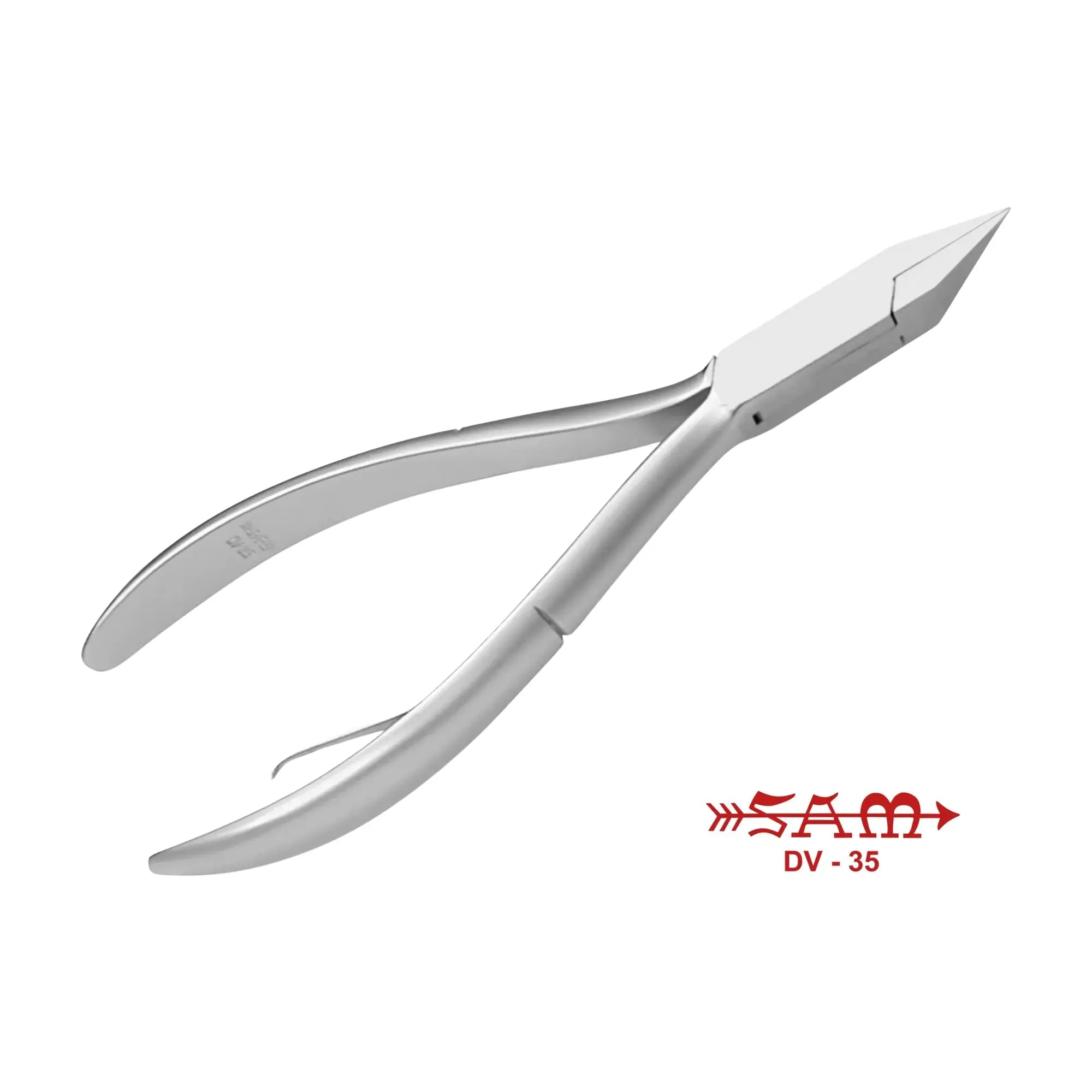 Pince à ongles - Acier inoxydable - Finition satinée - Coupe droite - Mors plats - 13 cm - Sam Sam