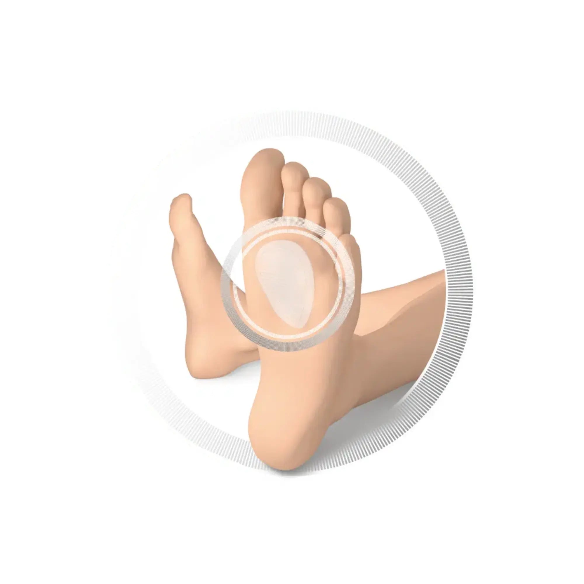 Protection en pad - Coussinets en silicone à l'avant du pied - Ruck Ruck