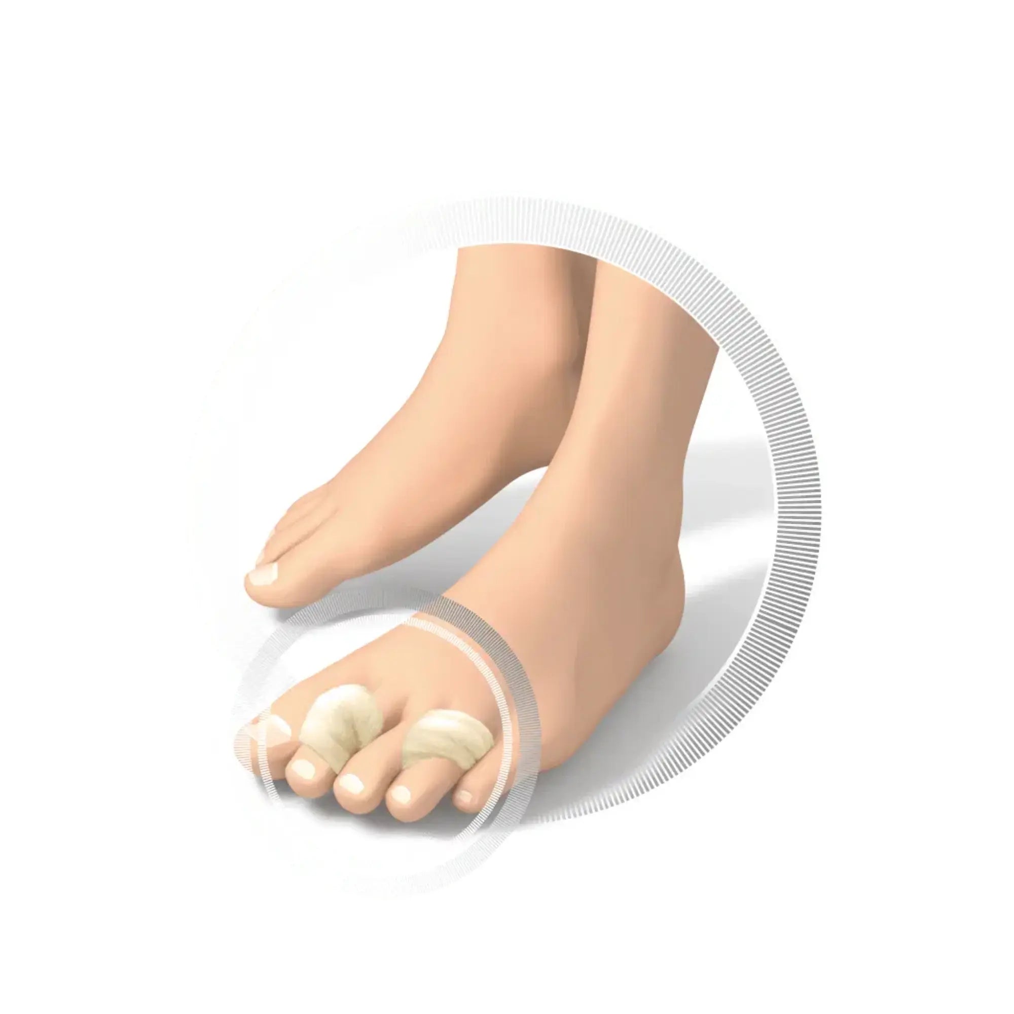 Protection pour orteil - Laine d'agneau - Très absorbant - 2 modèles disponibles - Ruck Ruck