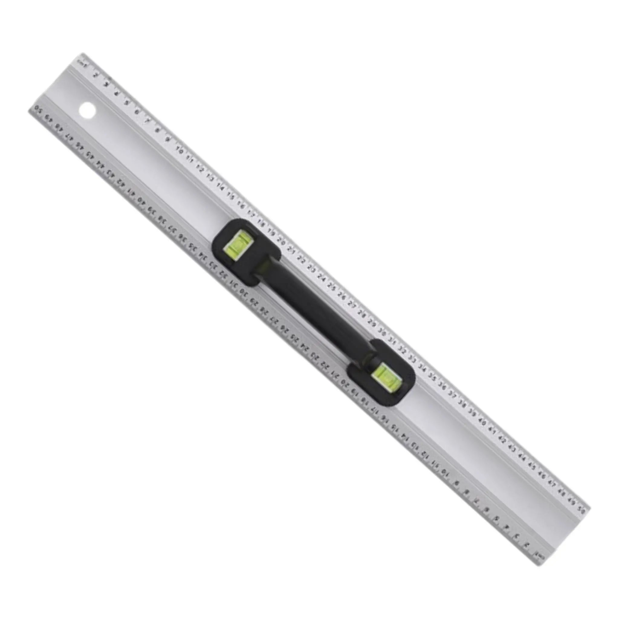 Règle 50 cm 2 en 1 avec niveau à bulles - Werckmann Werckmann
