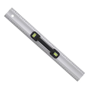 Règle 50 cm 2 en 1 avec niveau à bulles - Werckmann Werckmann