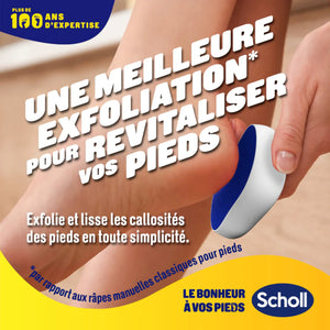 Râpe de Pédicurie - Anti-Callosités - Technologie Nano Verre - Scholl Scholl