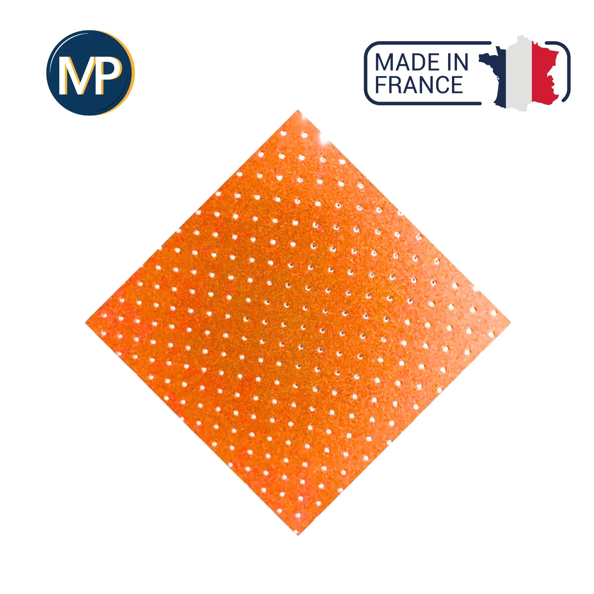 Recouvrement My Carefoam 35 - 1,5 mm - Shore 33 - 1 x 1 m - 7 coloris MP Perforé-Orange-foncé