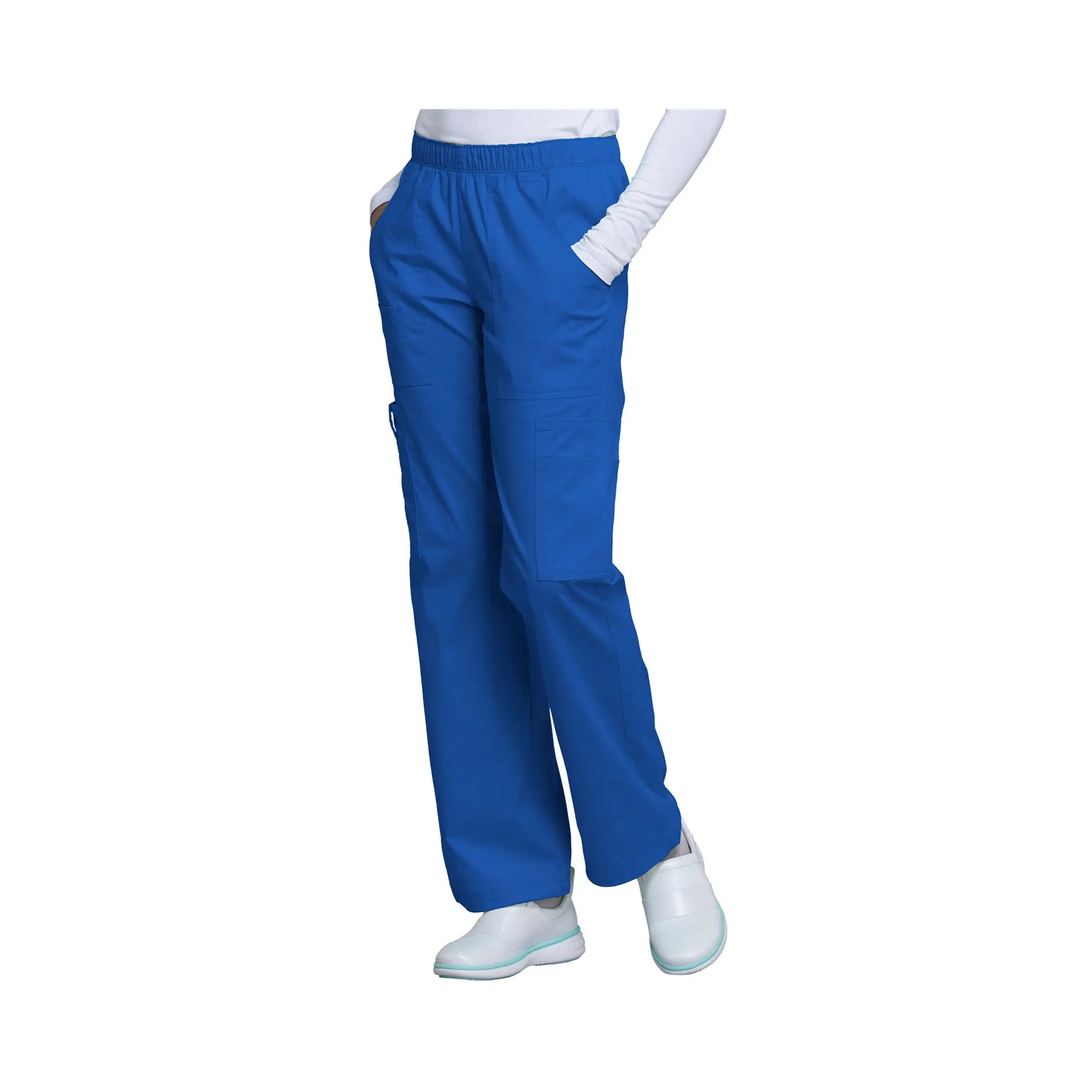 Roubaix - Pantalon large taille moyenne - Femme - Cherokee Cherokee Authentic Workwear  Bleu-Roi-XXXL