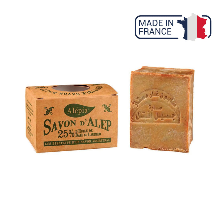 Savon d'Alep 25% de baie de Laurier - 190 g - Alépia Alépia