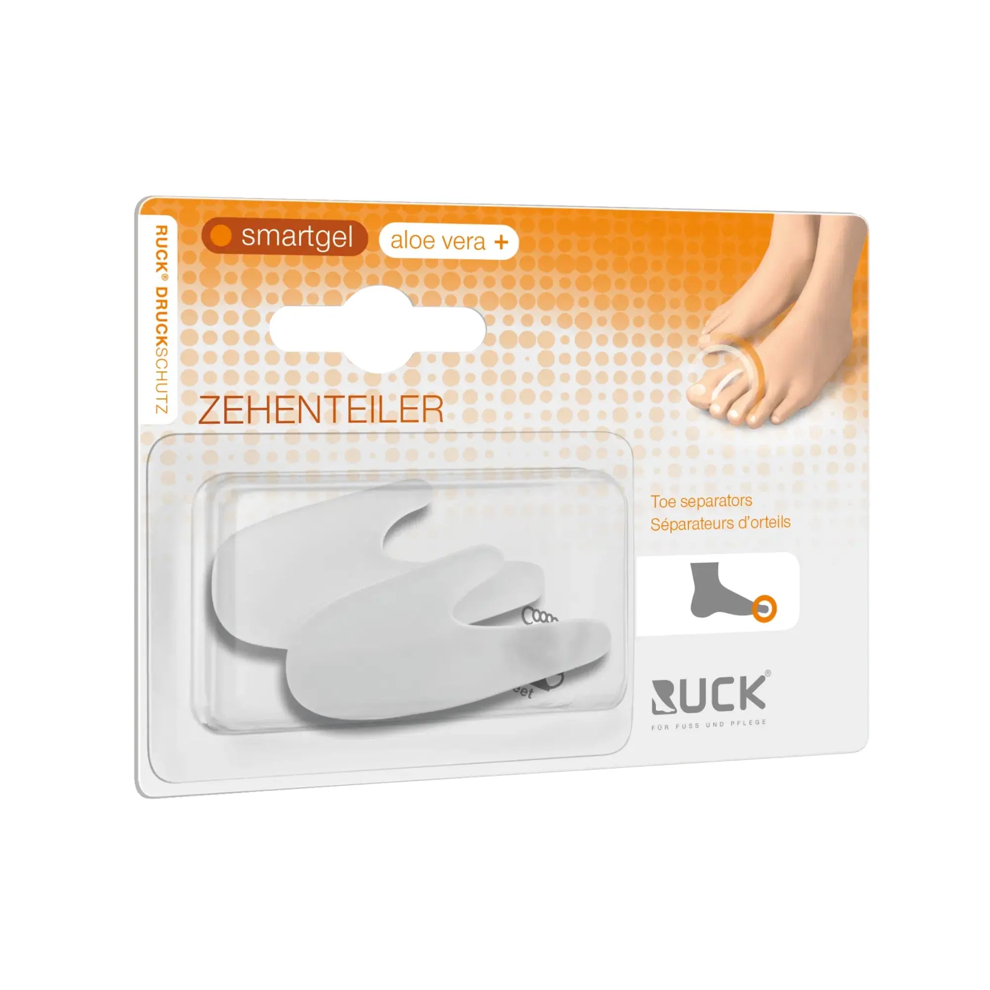 Séparateurs d'orteils en silicone - forme anatomique - 10 pièces - Ruck Ruck