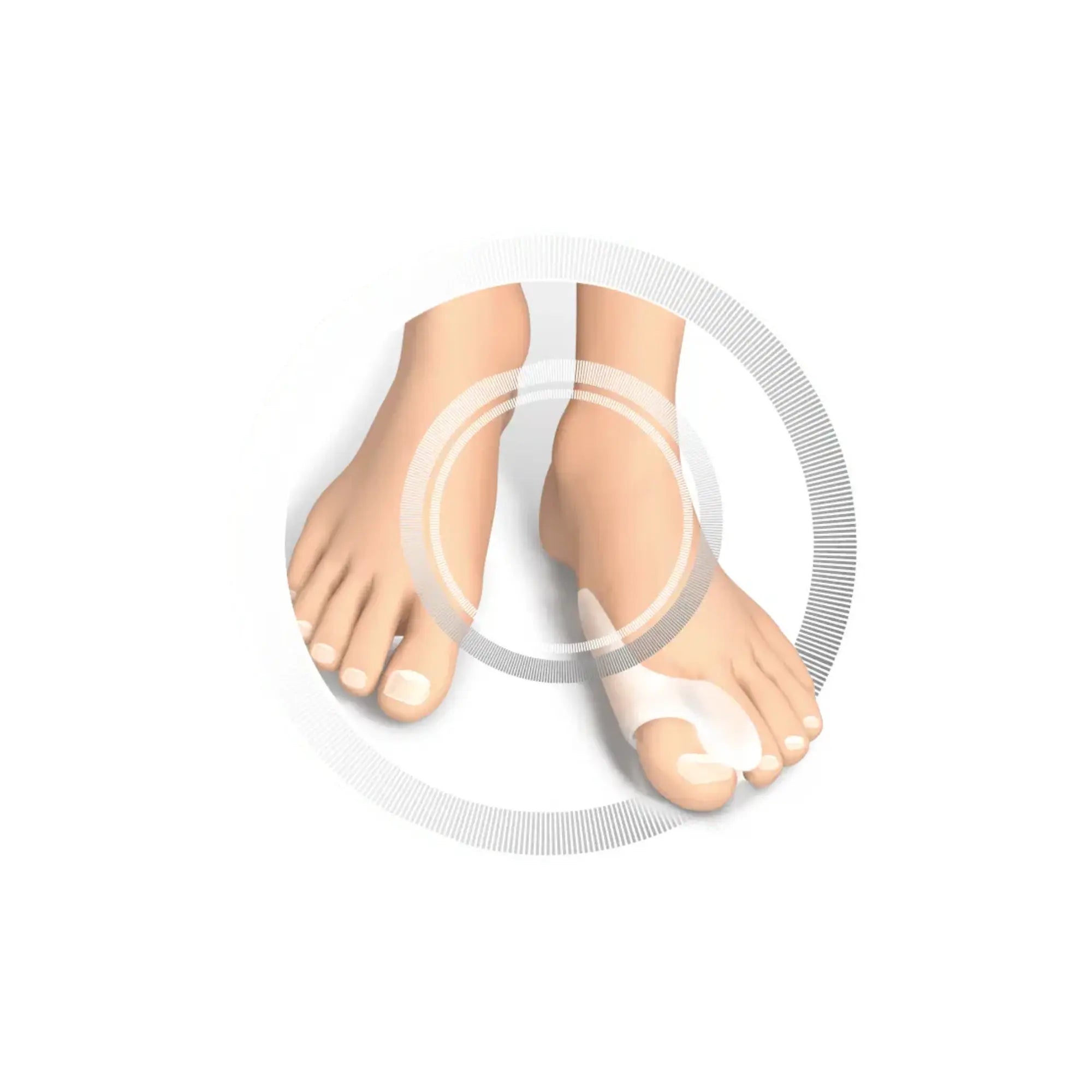 Sépateur pour gros orteils en gel et protection hallux valgus - Paquet de 2 pièces - Ruck Ruck