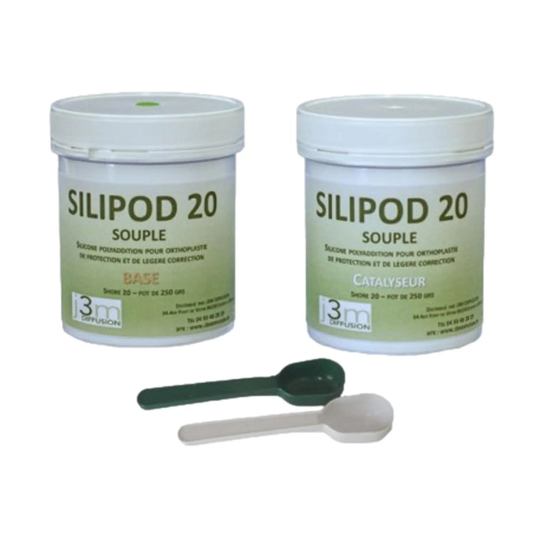 Silicone orthoplastie - Dureté souple - Shore A 20 - Silipod J3M Diffusion