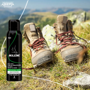 Spray Noir - Désodorisant pour chaussures - 150 ml - Akiléine Akileïne