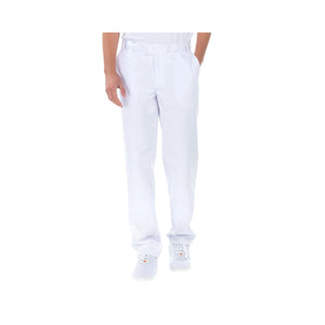 Sylvain - Pantalon - Homme - Ceinture réglable - 3 poches My Blouse Blanc-T62