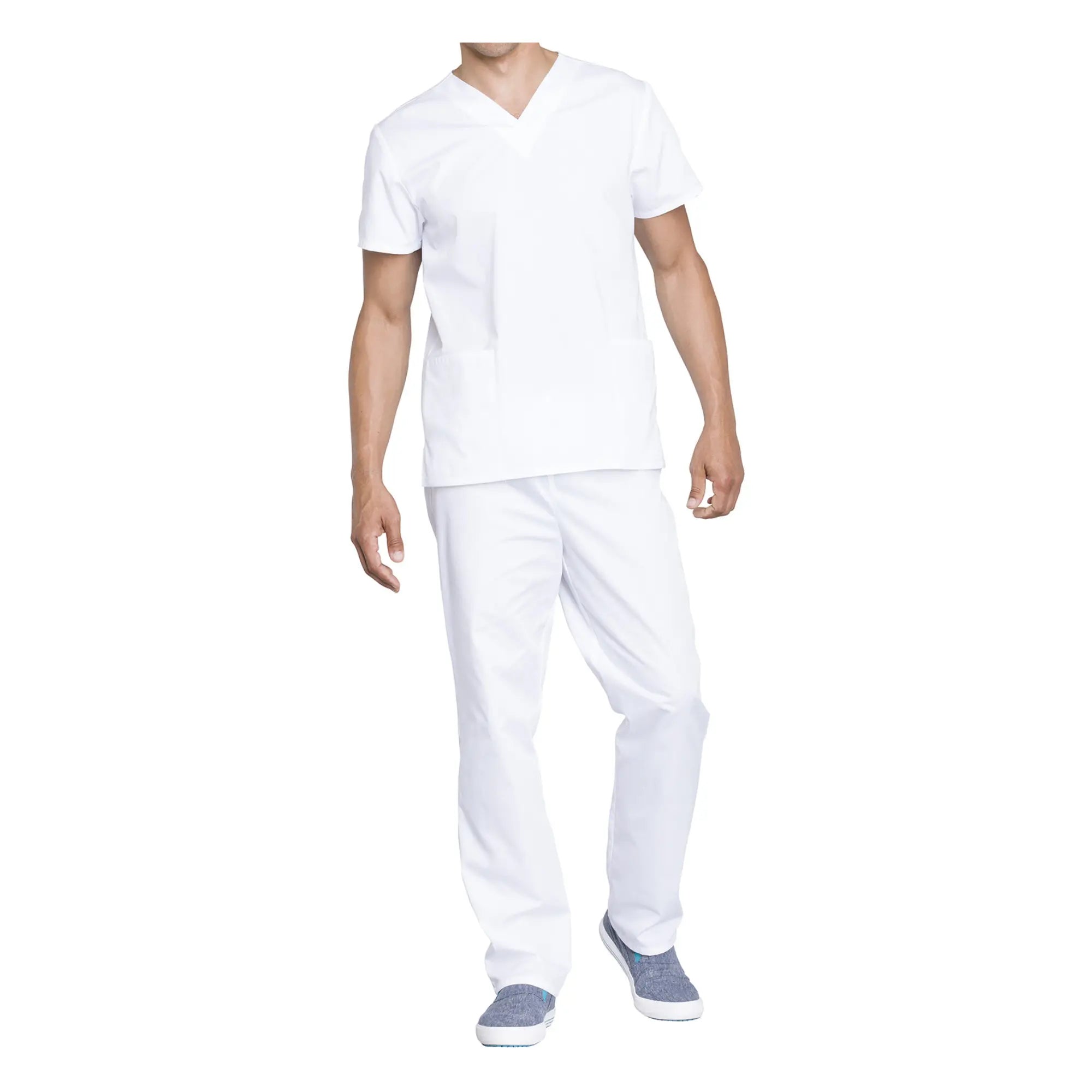 Toulouse - Ensemble médical - Tunique et pantalon - Unisexe - Cherokee Cherokee Authentic Workwear Blanc-3XL