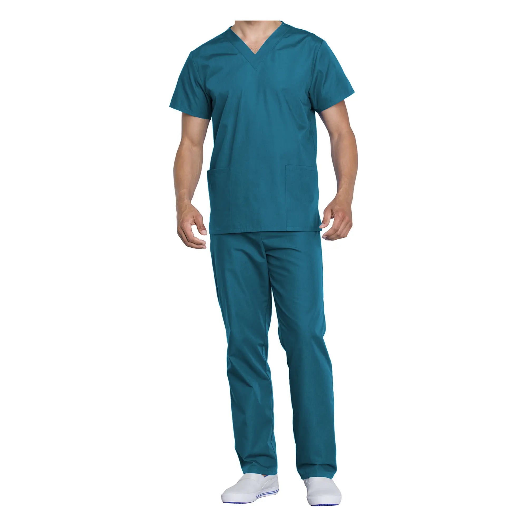 Toulouse - Ensemble médical - Tunique et pantalon - Unisexe - Cherokee Cherokee Authentic Workwear Bleu-Canard-3XL