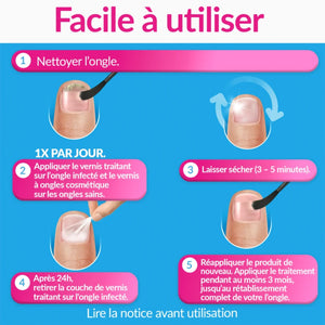 Traitement mycose ongles forte couleur nude 30ml - Excilor Excilor