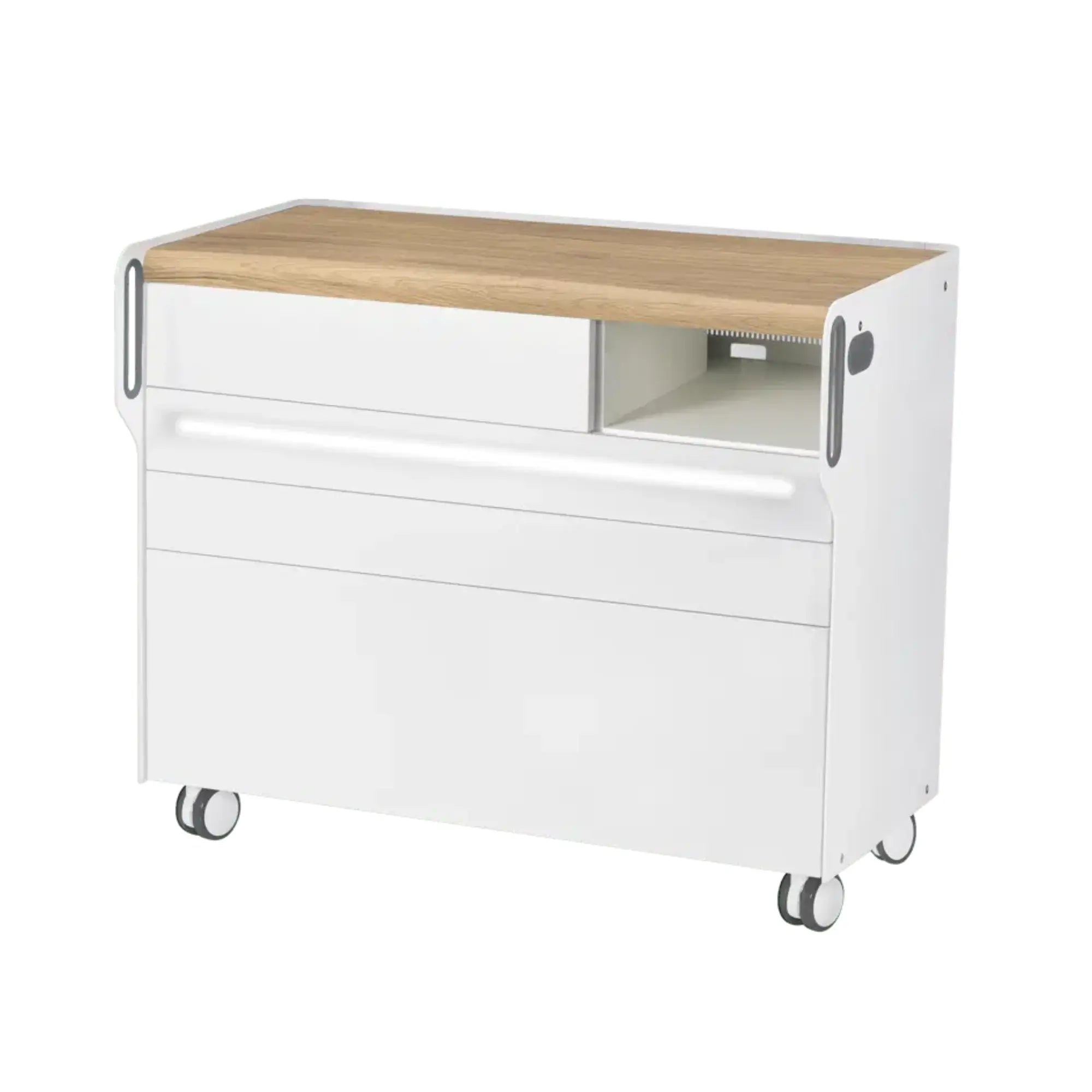 Unité de Podologie "Room Move" - Taille L - Ruck Ruck Chêne-3-avec-LED-compartiment-micromoteur-à-droite
