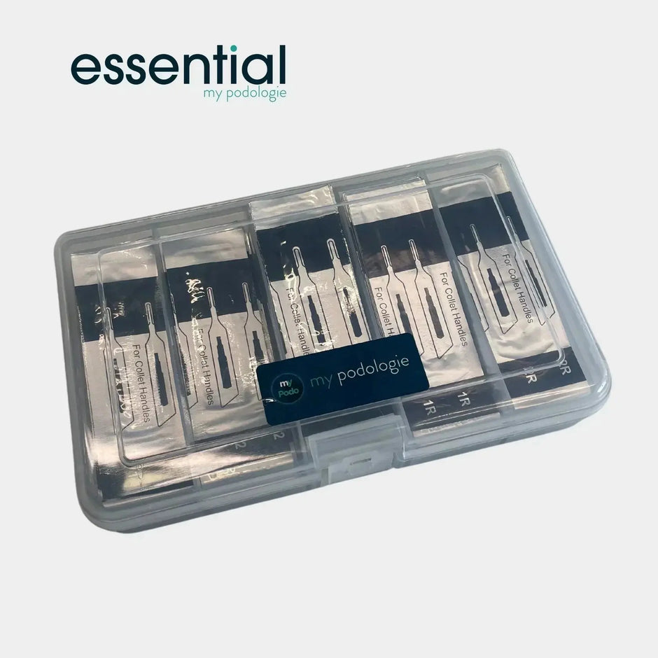 Packs-de-lames-Essential-by-My-Podologie-vos-indispensables-pour-des-soins-de-pédicurie-efficaces-et-précis My Podologie