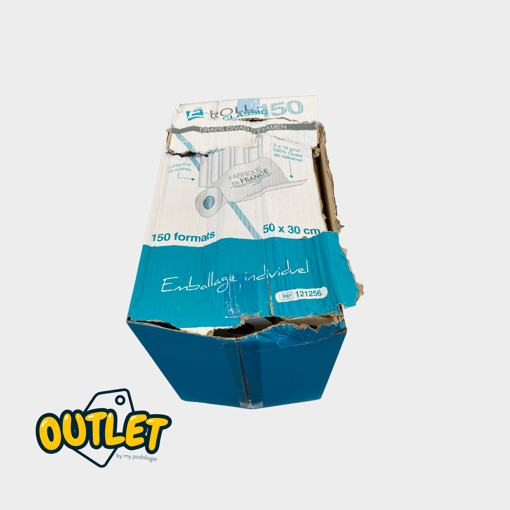 12 ρολά Λεία λευκά φύλλα εξέτασης - 150 μεγέθη - 50 x 35 cm // Clearance Clearance 