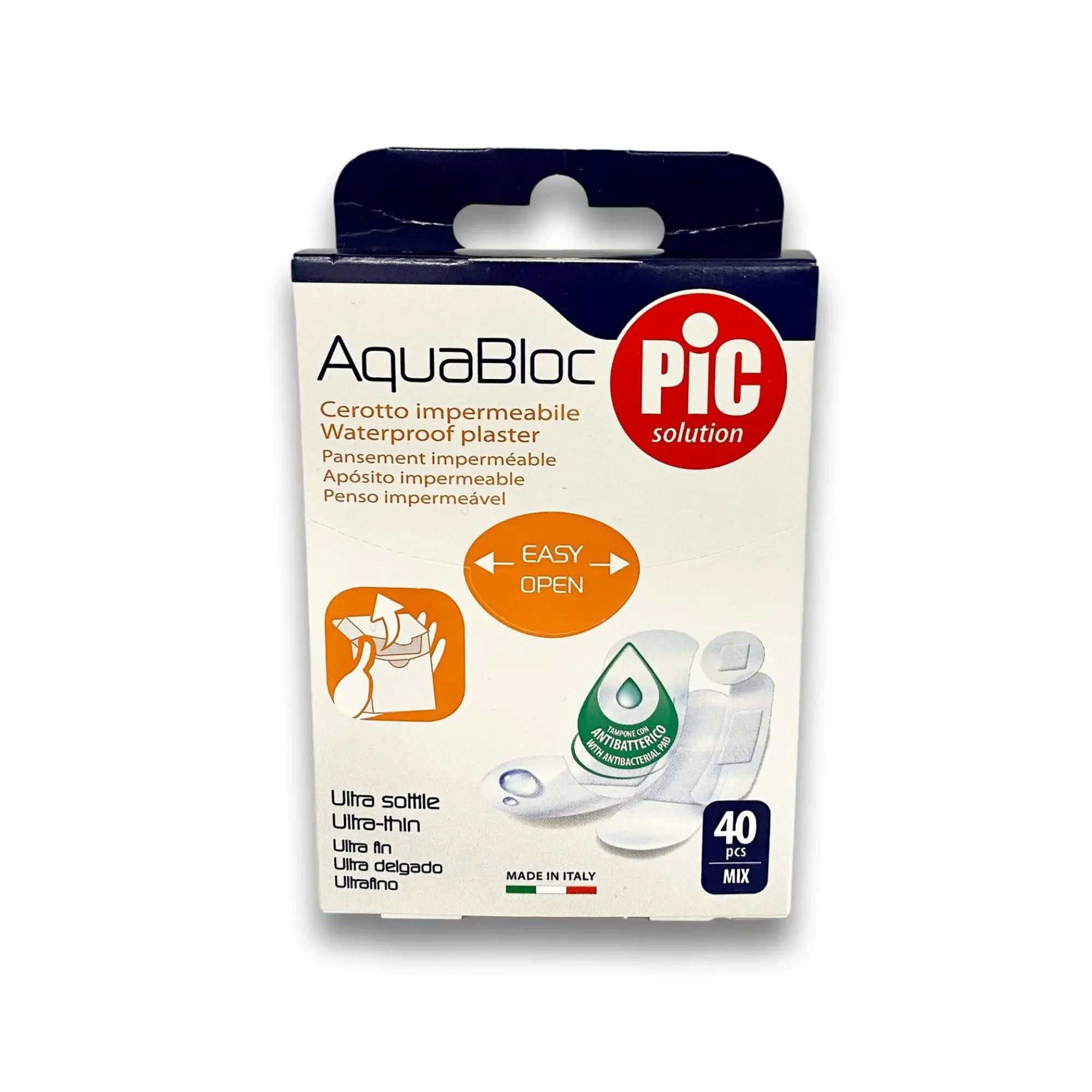 40 pansements imperméables Aquabloc - Assortiment - Pic Solution PIC Solution