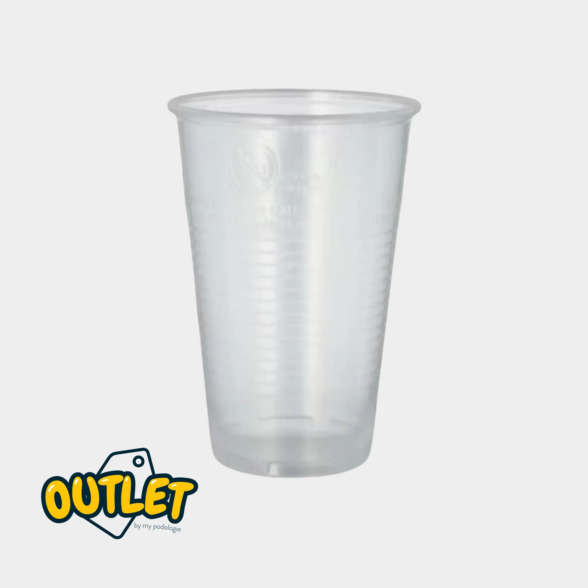 50 gobelets à usage unique en PLA transparent MEDI STOCK