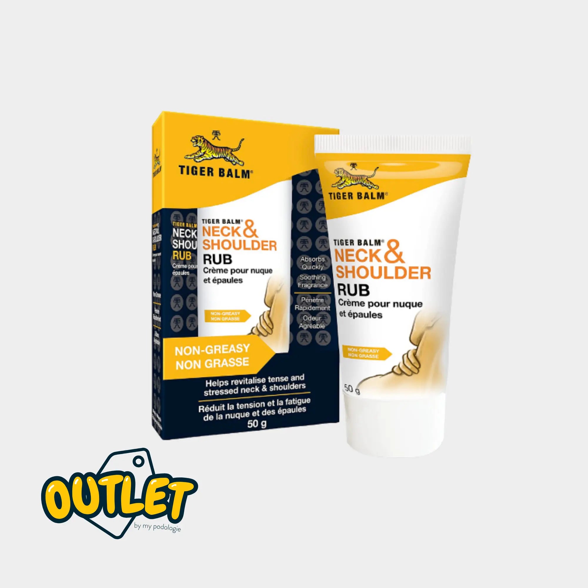 Baume du tigre - Crème de massage pour Nuque et Épaules - 50 gr // Date Courte Baume du Tigre 