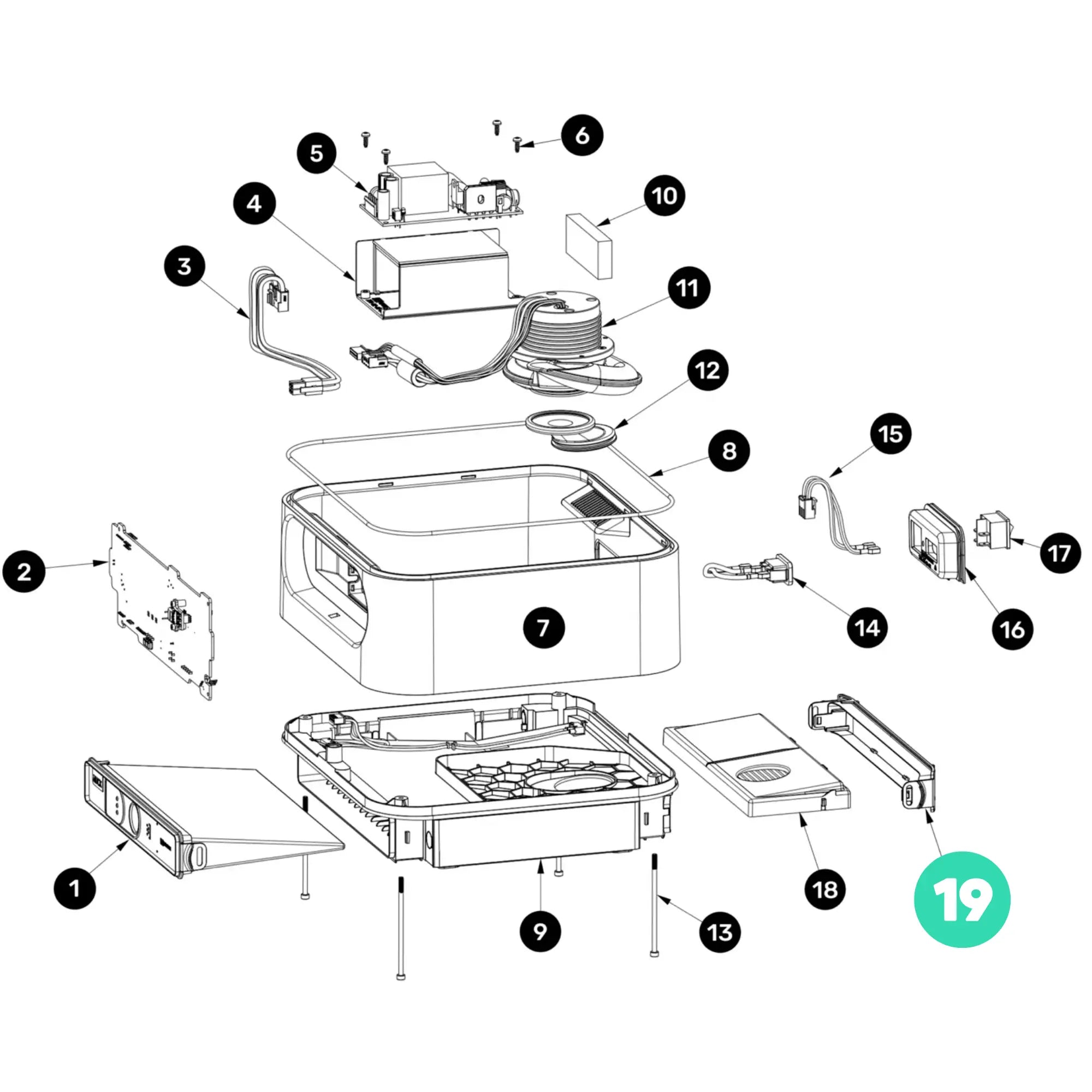 Couvercle de filtre HEPA - Podolog Nova Pro Ruck