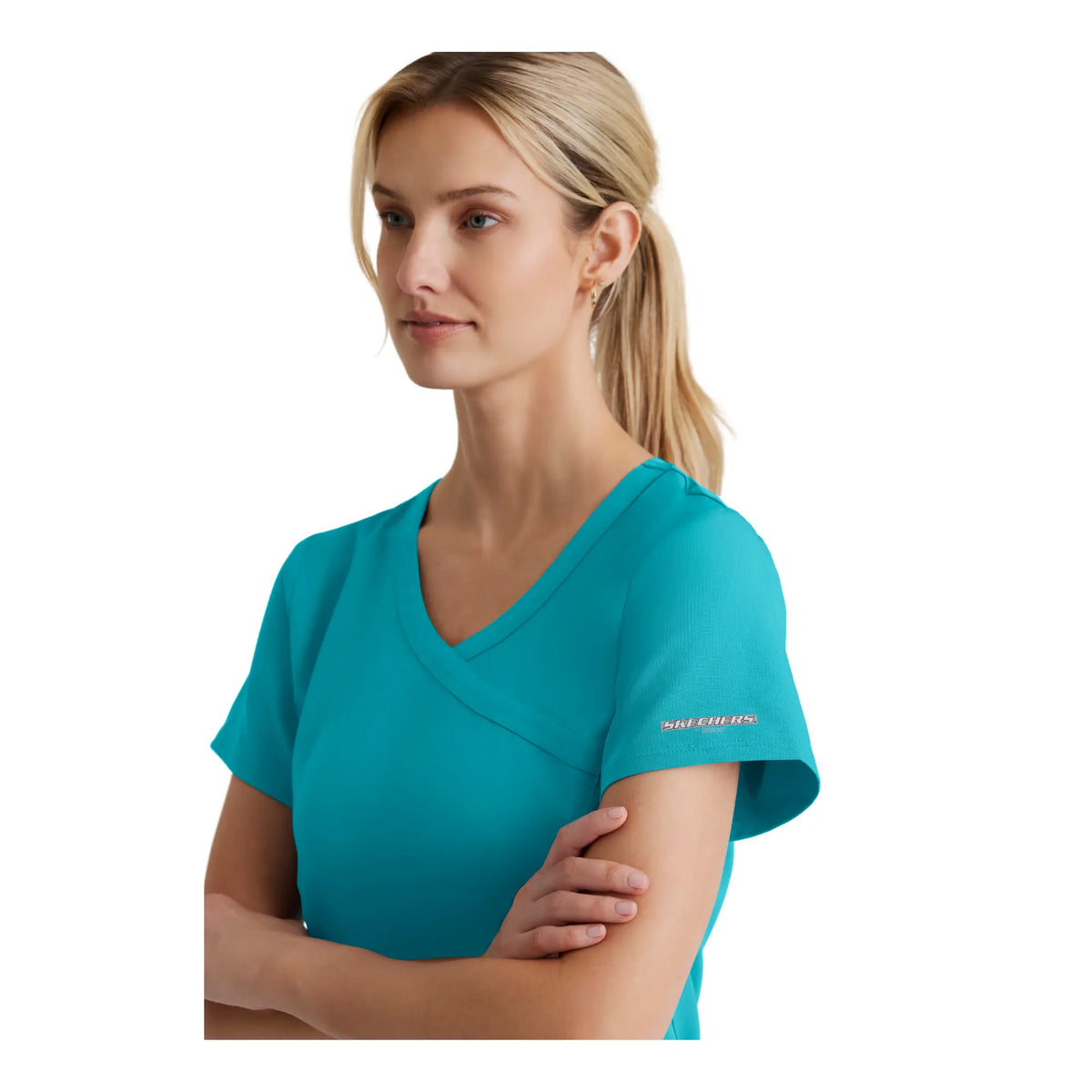 Reliance Top - Haut médical avec col croisé - Femme - Skechers SKECHERS