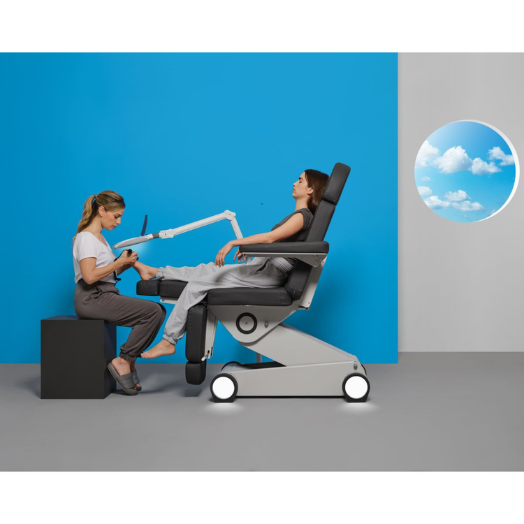Fauteuil de pédicurie Électrique - 3 moteurs - 2 coloris - B-Light 503 - Weelko Naggura 