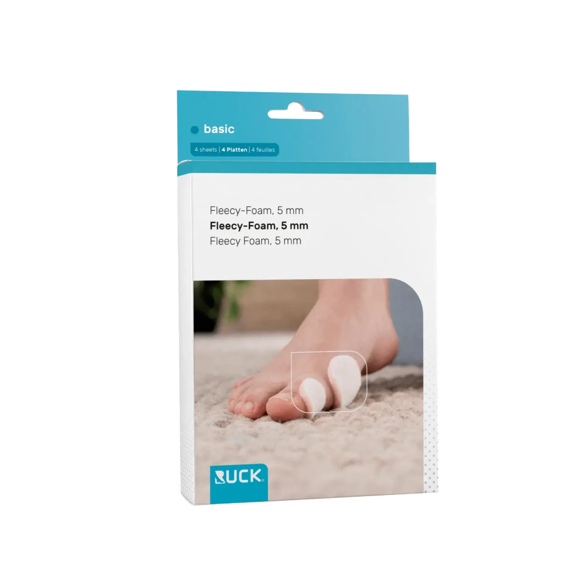 Fleecy Foam - 2 plates - 7.5 x 11 cm - Thickness: 5 mm - Ruck Ruck 