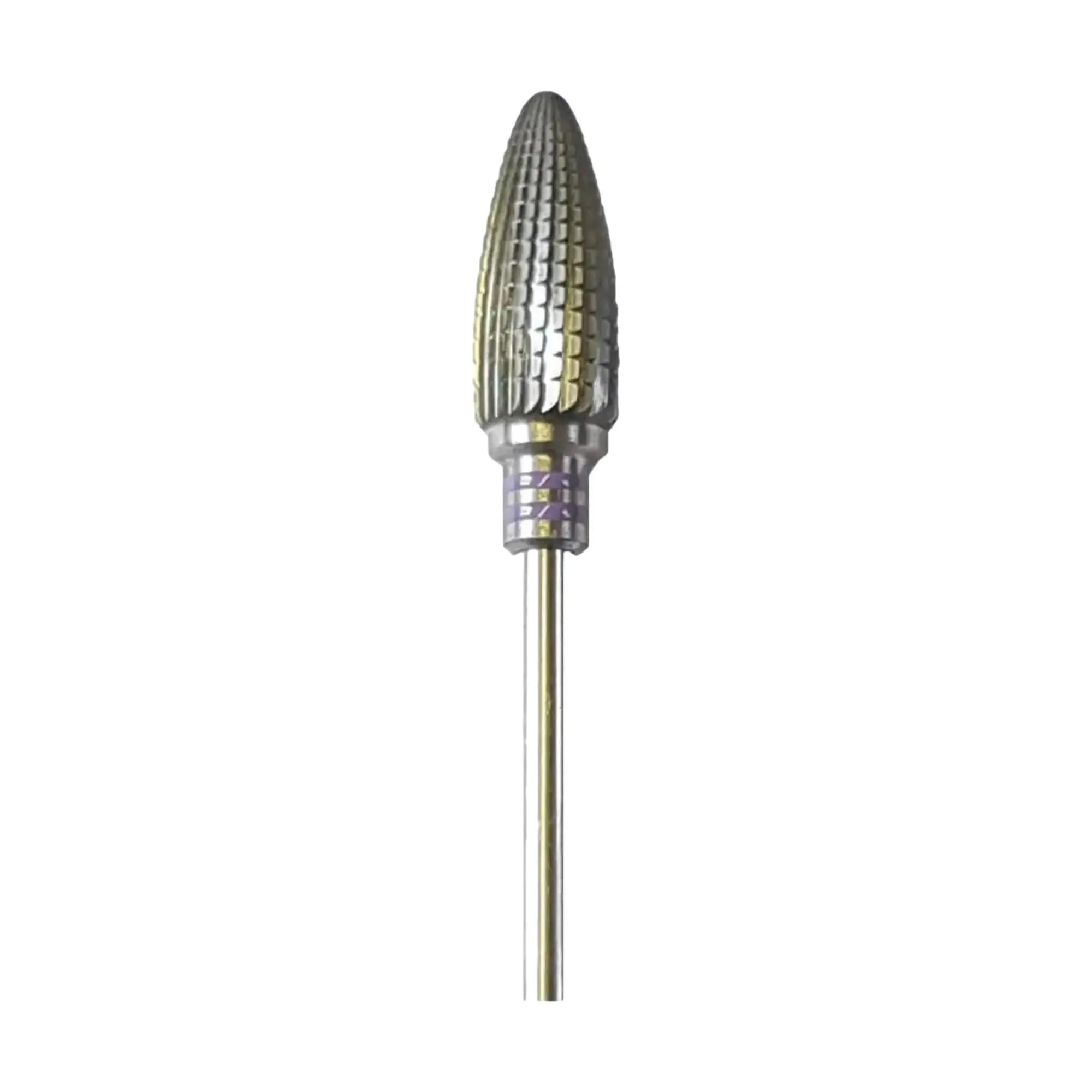 Fraise E7225 Carbure de tungstène - Abrasion des ongles normaux - Denture hélicoïdale super fine - 6 mm - My Podologie