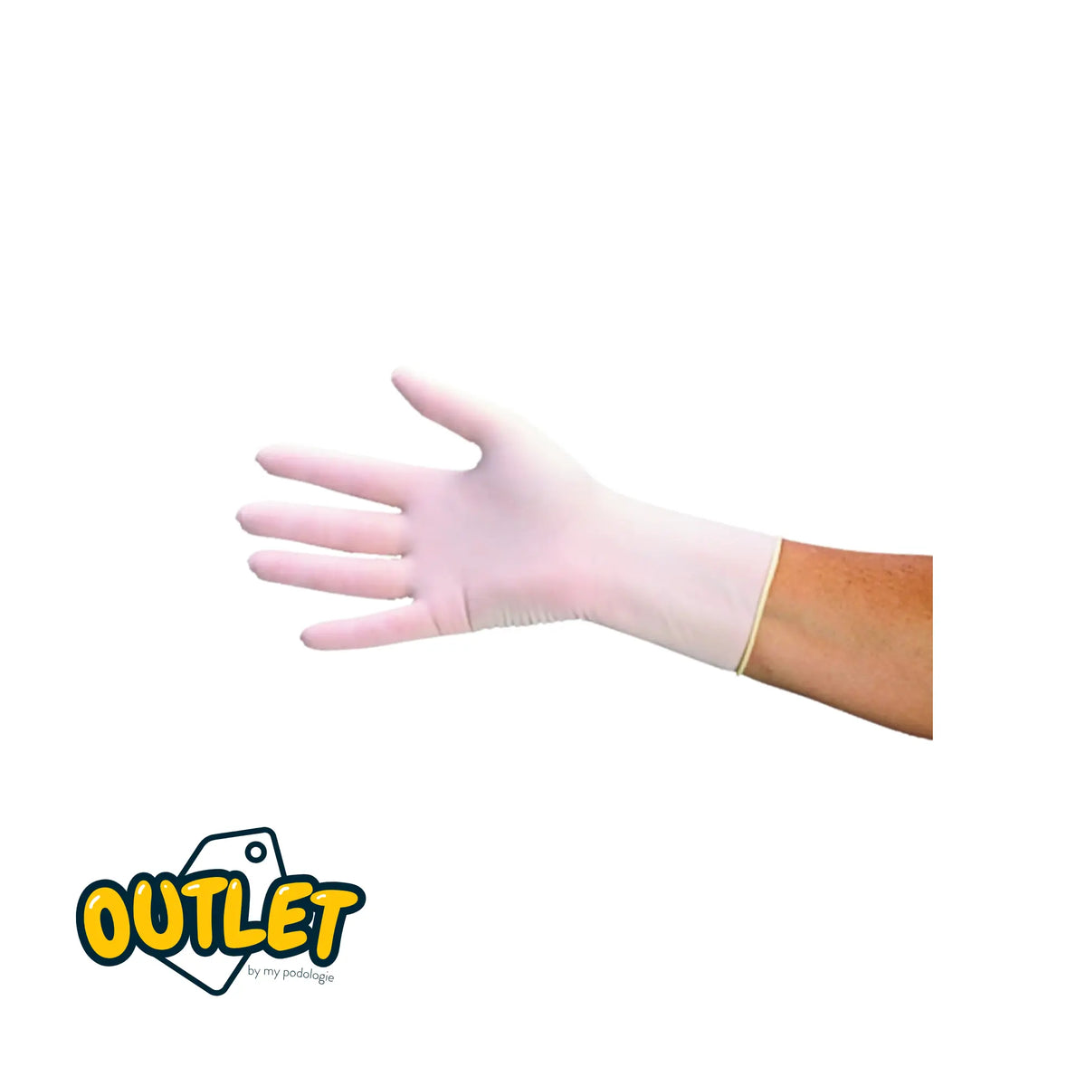 Gants d'examen Latex - Pré-poudrés - Ambidextres - Boite de 100 - My Podologie // Défaut Destockage 