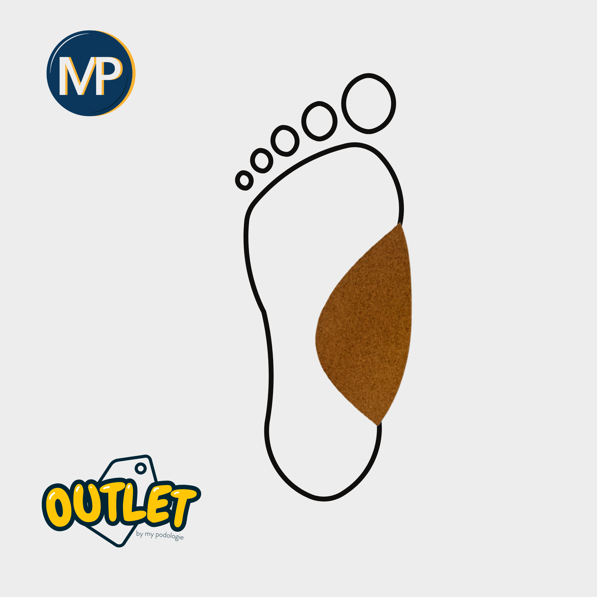 Hemi-Coupole Interne - Liège Latex - taille 5/7 // Fin de série My Podologie 