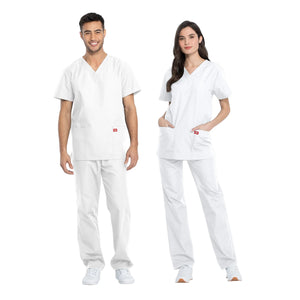 Hossegor - Ensemble médical - Tunique col V et pantalon - Unisexe - Dickies Dickies  Blanc / XXXL