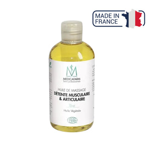 Huile de massage détente musculaire & articulaire BIO - Flacon Stop-goutte 250 ml - Medicafarm Medicafarm 