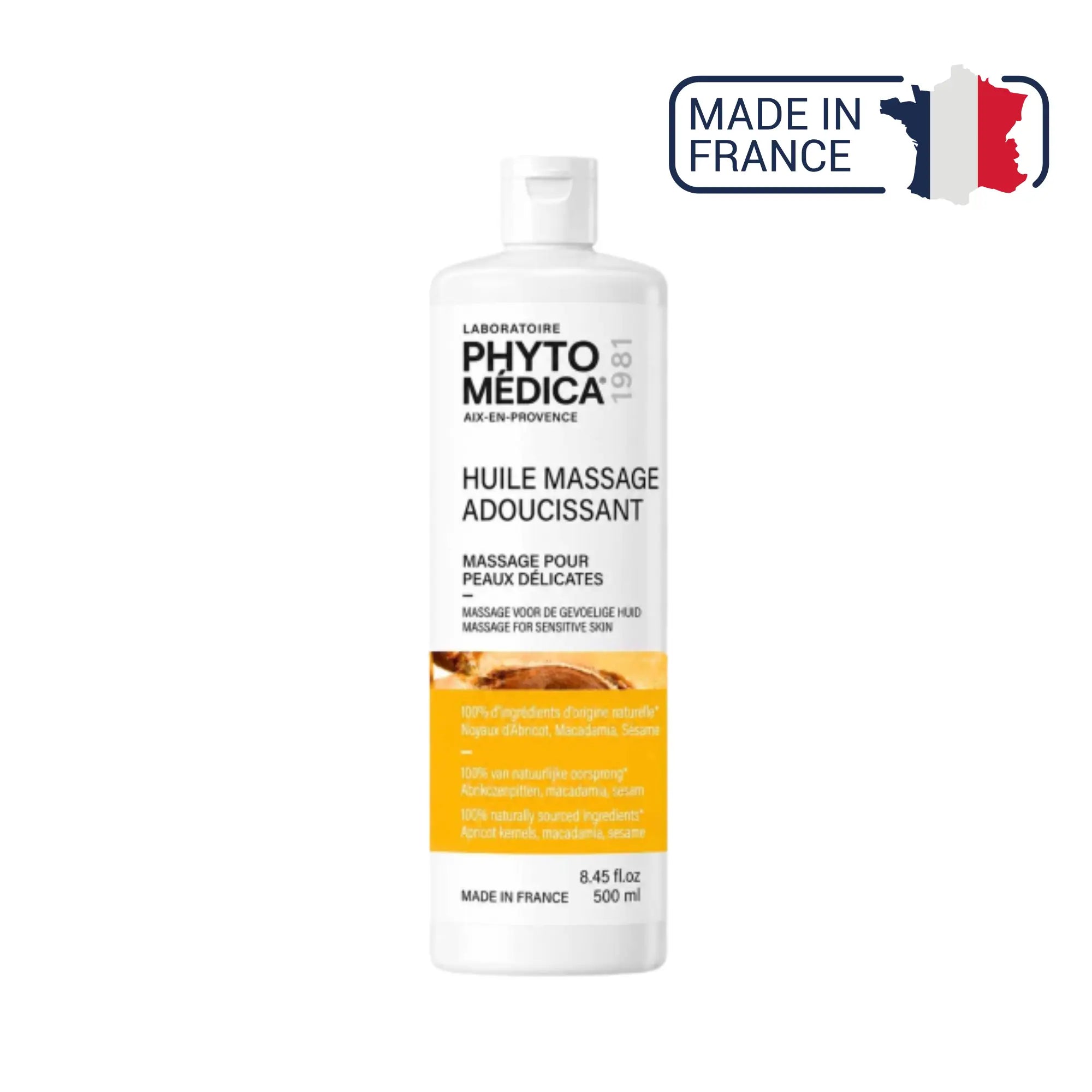 Huile fluide de Massage Adoucissant - Macadamia - deux contenances - Phytomedica Laboratoires Phytomedica 