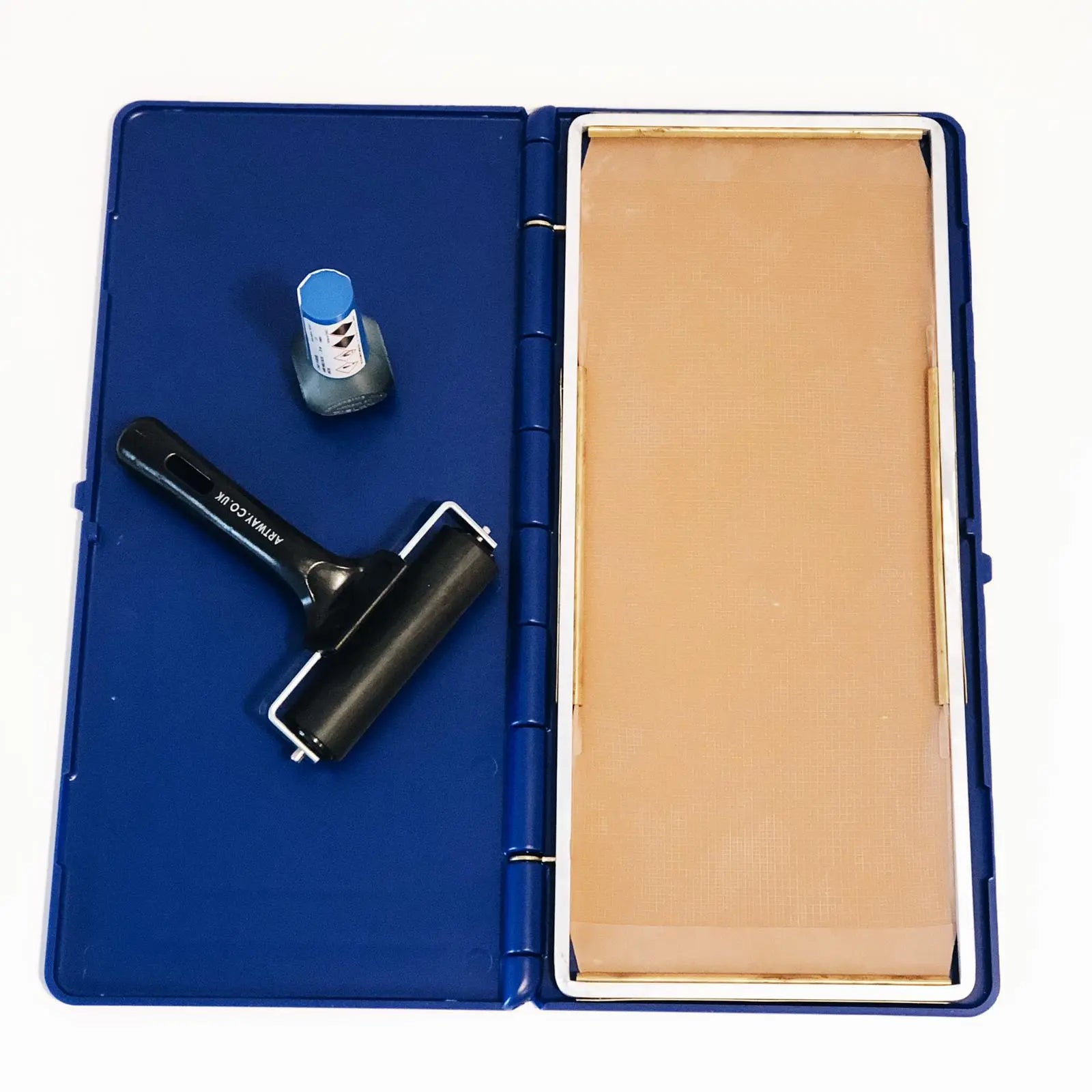 Kit pour prise d'empreinte - 1 podographe + 1 encre bleue + 1 rouleau encreur +50 feuilles d'examen My Podologie