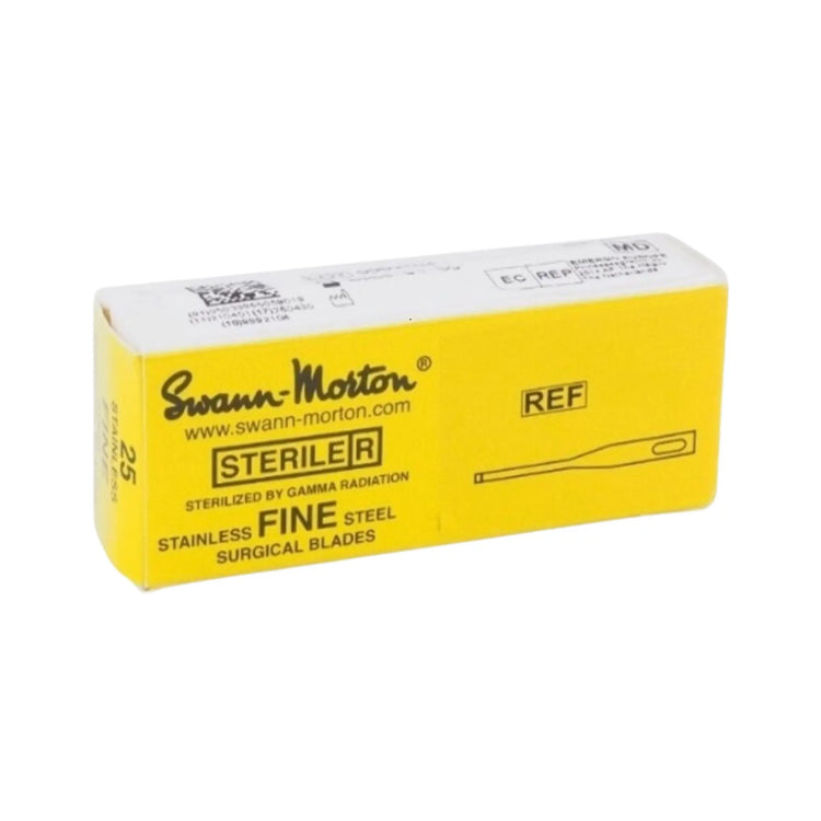 Lames de burin de Manet Fines - stériles- Boîte de 25 - Plusieurs formats - Swann-Morton Swann-Morton 