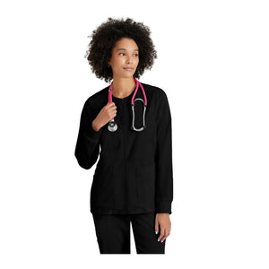 Mila - Round neck medical jacket - Women - Grey’s Anatomy Stretch Grey’s Anatomy 