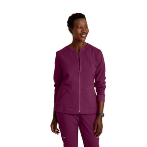 Millie - Veste médicale Zip - Femme - Grey’s Anatomy Stretch Grey’s Anatomy  Bordeaux / XL