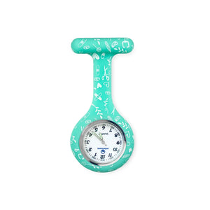 Montre analogique avec boîtier en silicone imprimé infirmière - Plusieurs coloris - My Blouse My Blouse 